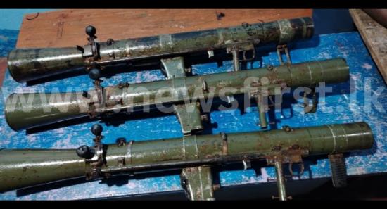Three Rocket Launchers Recovered in Aralaganwila